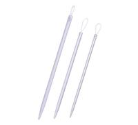 Uonlytech Conjunto de 3 Agujas para Tejer Enhebrador de Hilo de Lana, Plástico Ligero y Almacenamiento Conveniente para Costura y Punto en Casa