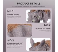 Uonlytech Conjunto de 3 Figuras Realistas de Jabalí de Plástico Modelo Sólido para Decoración de Granja y Mini Paisajes Adorno de Animal Imitación para Uso Educativo y Decorativo