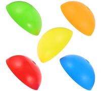 Uonlytech Conos de Entrenamiento de Fútbol y Tenis de Material PE Semi-esféricos, Paquete de 5 Piezas para Mejorar Precisión y Fomentar Trabajo en Equipo en Entrenamientos Escolares