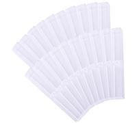 Uonlytech Contenedor para Bolígrafos Transparente De Plástico 15.5x2.5x2.5 Cm Estuche Resistente para Exhibición y Almacenamiento Uso Oficina y Escuela Pack De 20 Unidades