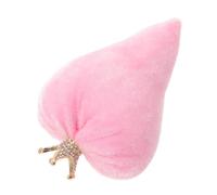 Uonlytech Corazón de Terciopelo para San Valentín Decoración de Escritorio de Oficina Corazón Relleno de Forma de Aro Adecuado para Bandeja Escalonada y Estantería Decoración de Fiesta