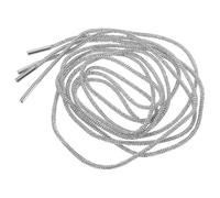 Uonlytech Cordones Decorativos Brillantina y Gemas de Imitación para Sudaderas y Zapatos Cordones Planos Blancos de 140 CM Pack de 2 Unidades para Personalizar Calzado y Ropa Casual