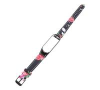 Uonlytech Correa De Pulsera Para Band De Cuero De Vaca Color Negro Suitable for Daily Wear and Swimming Activities Replacement Strap for Smart Watches