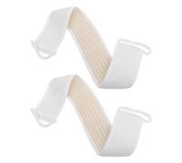Uonlytech Correa para el cuerpo del baño, bandas de baño exfoliantes, doble cuerda para sujeción cómoda, exfoliación profunda, 2 piezas para ducha