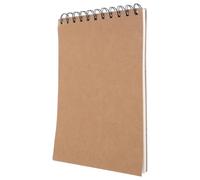 Uonlytech Cuaderno Espiral A5 para Estudiantes Papel Kraft Marrón, Superficie Lisa y Diseño Portátil Adecuado para Bocetos Espontáneos y Creatividad en Movimiento