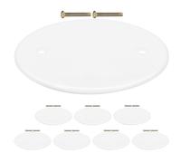 Uonlytech Cubierta de Placa de Techo Redonda de Pp Resistente, 8 Unidades con Tornillos, Tapa Ciega para Orificios de Techo, Protección para Cables y Caja Eléctrica, Adecuado