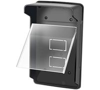 Uonlytech Cubierta Protectora para Timbre Exterior de Puerta Funda de Plástico Resistente Compatible Sistema de Control de Acceso y Máquina de Huellas Dactilares Protección Solar Lluvia