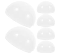 Uonlytech Cubiertas de Luz de Repuesto para Lámparas de Techo 6 Pcs, Difusores Antivaho Semicirculares de Pc, Placas Planas para Bombillas Led, Difusión Uniforme y Resistente para