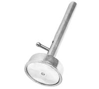 Uonlytech Cuchara Redonda de Aluminio para Hacer Albóndigas, Utensilio Práctico y Duradero para Cocina Casera, Moldeador de Carne en Color Plata