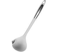 Uonlytech Cuchara Separadora de Grasa Resistente y Fácil de Limpiar de Silicona y Acero Inoxidable Filtro para Sopa y Aceite, Utensilio de Cocina