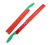 Uonlytech Cuchillo para Sandía Pack de 2 Piezas de Acero Inoxidable Dentado Fácil de Limpiar, Adecuado para Frutas y Pan Cocina