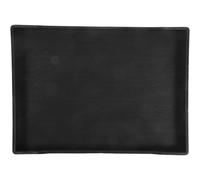Uonlytech Cuenco Grande para Reptiles con Borde Antideslizante Plato para Agua y Comida para Tortugas Diseño Superficial y Estable Apto para Baño y Terrarios Color Negro
