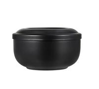 Uonlytech Cuenco Tapa, Gran Capacidad y Resistente al Desgaste de Acero Inoxidable para Jabón de Afeitar Masculino Adecuado para Uso Doméstico Práctico
