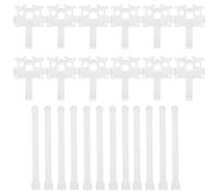 Uonlytech de Clips de Reparación y Amplia Aplicación para Persianas Verticales 12 de Plástico Blanco Fácil Instalación para Cortinas Verticales