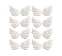 Uonlytech de Color Blanco de Alas de Ángel 15 Pares de Parches Termoadhesivos Accesorios de Flanela en Bodas para Coser en Ropa para de Jeans y Bolsas