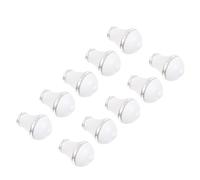 Uonlytech de Remates Decorativos y Diseño Elegante 10 Piezas Estructura Razonable para Barra de Cortina de Plástico Blanco para Uso en Hogar y Oficina