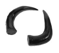 Uonlytech Diadema de Cuernos Negros de Plástico para Cabello Accesorios Retro DIY Diseño Versátil y Cómodo para Cosplay y Fiestas Temáticas