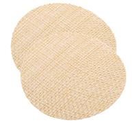 Uonlytech Difusores de Luz Redondos para Lámparas Colgantes [ Resistente al Fuego] Protección Anti Deslumbramiento, Material Resistente a Altas Temperaturas, Color Beige, Diámetro 6 Cm, 2