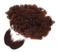 Uonlytech Disfraz Pirata con Peluca Afro Marrón y Barba Decorativa Accesorio Reutilizable para Cosplay y Halloween Único Fácil de Peinar y Combinar