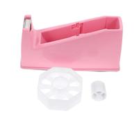 Uonlytech Dispensador de Cinta Adhesiva de Escritorio Portátil Diseño Compacto con Bordes Suaves Fácil de Usar para Oficina Escuela y Manualidades Color Rosa
