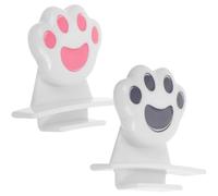 Uonlytech Elevador de Funda de Asiento de Inodoro 2 Piezas Abs Forma de Garra de Gato, Kit de Reemplazo para Baño, Ayudante para Levantar Tapa, Accesorio para Hogar y Color Aleatorio