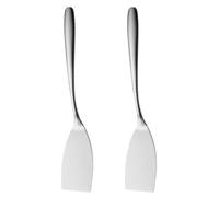 Uonlytech Espátula para Filetes de Cocina, 2 Piezas de Acero Inoxidable 304, Pala Sólida para Freír y Uso Doméstico