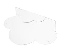 Uonlytech Estante de Almacenamiento Acrílico Transparente sin Perforaciones en Forma de Nube, Multiusos para Baño, Montaje Adhesivo, Adecuado para Gel de Ducha y Cremas, Ahorro de Espacio