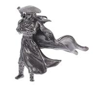 Uonlytech Estatua Samurái Asiática en Miniatura 3 X 2,7 X 1,1 CM de Metal para Adornos de Jardín Estilo Chino y Coleccionistas