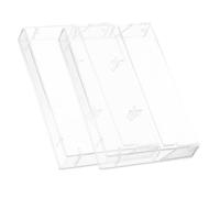 Uonlytech Estuche Protector para Casetes de Audio Transparente 1.7 Cm, Caja Rígida Cuadrada de Plástico Grueso, Pack de 2 Unidades, Organizador Compacto Adecuado para Almacenamiento y Viaje