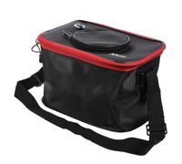 Uonlytech EVA Gruesa Caja de Pescado Plegable para Pesca Negra de 30cm | Ligera E, Diseño Bomba, Uso Exterior y Camping, Fácil de Transportar, Tanque Portátil