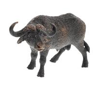 Uonlytech Figura de Búfalo Realista de Plástico Sólido Juguete de Animal Selva para Decoración y Infantiles Figura Estable y Detallada para Escritorio