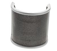 Uonlytech Filtro Metálico Para Micrófono, Protector Vocal Forma De U, Doble Capa Plateada, Pantalla Antiviento Portátil Para Grabación y Transmisión