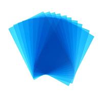 Uonlytech Filtros de Luz de Color Azul de Gel PVC para Iluminación Efectos de Mezcla de Color, Paquete de 10 Piezas para Fotografía y Estudio Profesional