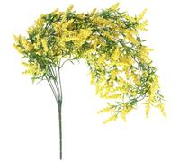 Uonlytech Flor Colgante de Lavanda Artificial Amarilla de Plástico Decoración para Colgar en Pared Adorno Ecológico para Hogar Bodas Fiestas y Jardín Flor de Simulación Duradera