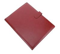 Uonlytech Folder Portfolio PU con Multi Bolsillos Portadocumentos con Clip para Escritura y Soporte para Bolígrafo Organizador de Documentos para Carta y Pad