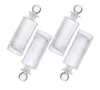 Uonlytech Frascos de Vidrio Transparentes para Difusores Aroma con Tapón de Bola Reutilizables para Aceites Esenciales y Aromaterapia Diseño Claro y Fácil Recarga