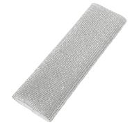 Uonlytech Funda Brillante para Micrófono Inalámbrico Patrón de Gemas | Plata, Plástico y Rhinestone, Uso Cómodo en Varios Entornos, para Hosts y Performers