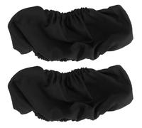Uonlytech Fundas Piezas de Silla Elásticas de Poliéster para Reposabrazos Negro, 2 Protección contra Suciedad y Comodidad para Manijas de Sillas de Comedor