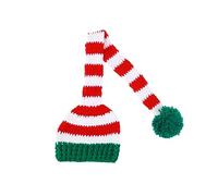 Uonlytech Gorro de Papá Noel Crochet Extendido Accesorio Fotográfico para Color Verde Talla para Fotos de Navidad