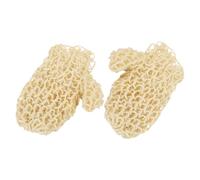 Uonlytech Guantes Exfoliantes Corporales de Sisal Natural Tejidos a Mano, Manopla Cuerpo para Baño y Ducha, Limpieza Profunda y Exfoliación Eficaz, Paquete de 1 Par, Uso Doméstico y Viaje