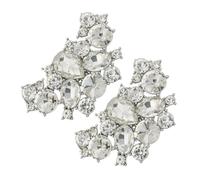 Uonlytech Hebillas de Zapato para Mujer con Diseño de Mariposas de Cristal Adornos Creativos para Zapatos de Tacón Accesorios Decorativos para Calzado de Cuero Perfectos para Bodas y Moda