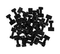 Uonlytech Hebillas para Moldes de Macetas de Bricolaje, 35 Piezas Negras de 2 Cm, Resistentes para Moldes de Fundición de Hormigón y Epoxi, Accesorios para Manualidades y Jardinería