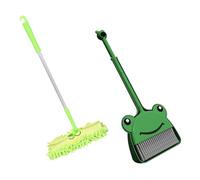 Uonlytech Herramientas de Limpieza Infantil Compactas para Hogar y Jardín de Infancia Escoba Recogedor y Fregona de Juguete Resistentes Pet para Enseñanza Doméstica y Educativos
