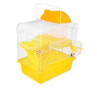 Uonlytech Jaula para Hámster Castillo de Hámster de Plástico Naranja Gran Espacio Diseño Práctico Fácil de Limpiar Habitación Privada y Cobaya