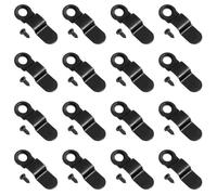 Uonlytech Juego de 100 Botones giratorios para Marcos de Fotos de Hierro Negro, con Tornillos, Compacto y Fuerte, indicado para Colgar Cuadros y Uso en Manualidades