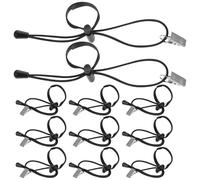 Uonlytech Juego de 12 Abrazaderas de Fondo Fotográfico Clips de Metal y Cuerdas Elásticas para Soporte y Fijación en Estudio de Fotografía