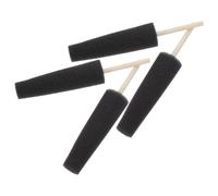 Uonlytech Juego de 4 Esponjas Negras para Cerámica y Arcilla Palo de Madera, Herramientas para Remodelar y Alisar Superficies en Proyectos de Reparación y Enseñanza