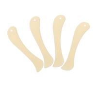 Uonlytech Juego de 4 Herramientas para Doblar Papel de Plástico Imitación Hueso, Plegadora Manual para Scrapbooking, Tarjetas DIY y Encuadernación, Carpeta de Plegado Resistente