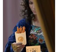 Uonlytech Juego de Adivinación Tradicional Chino con 16 Palitos de Bambú y Cubo Accesorios para Juego de Adivinación Budista con Libro Conjunto Compacto para Uso en Fiestas y Aprendizaje