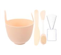 Uonlytech Juego de Herramientas Cuenco de Silicona para Faciales y Accesorios de Mezcla para Uso Doméstico